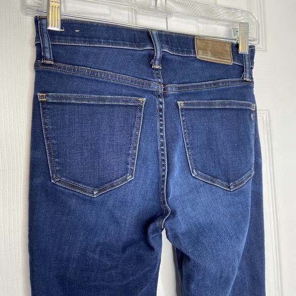 Madewell Womens 9” High Rise Skinny Jeans Size 25 Blue Stretch Denim Pockets - Picture 5 of 10